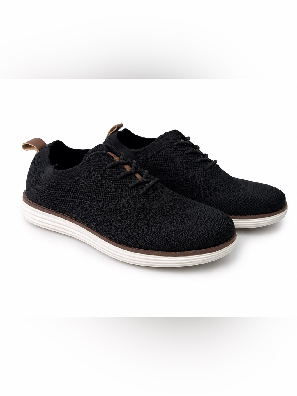 Bruno Marc Men’s Oxfords Shoes sz 10 Knit Black NEW # box 992